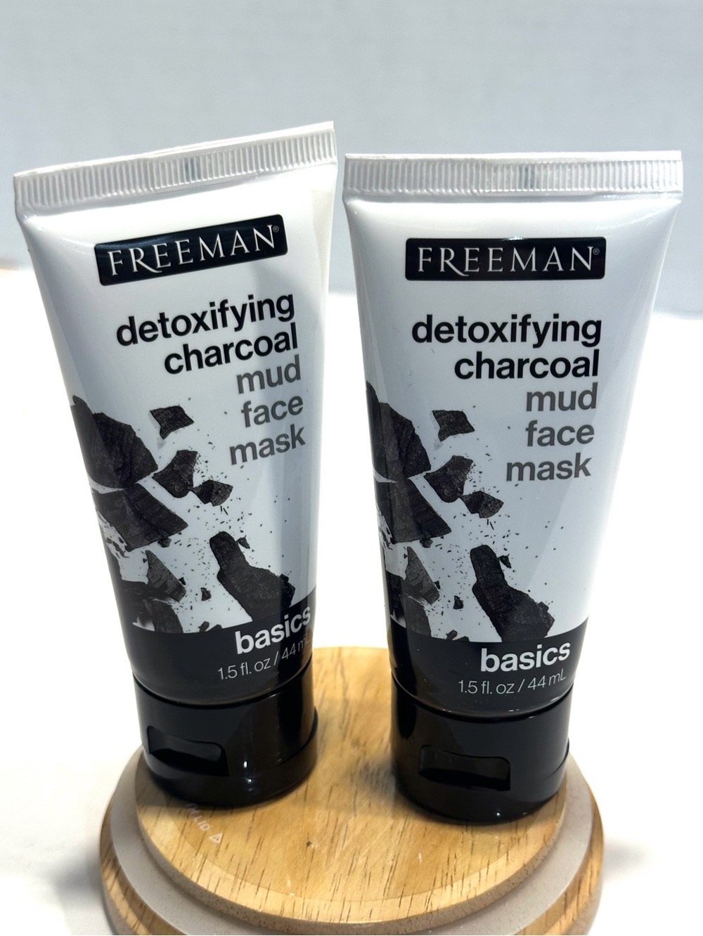 Freeman Detoxifying Charcoal Mud Face Mask Pack of 2  - Size 1.5fl oz.